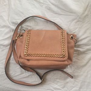 Pink purse with gold detail